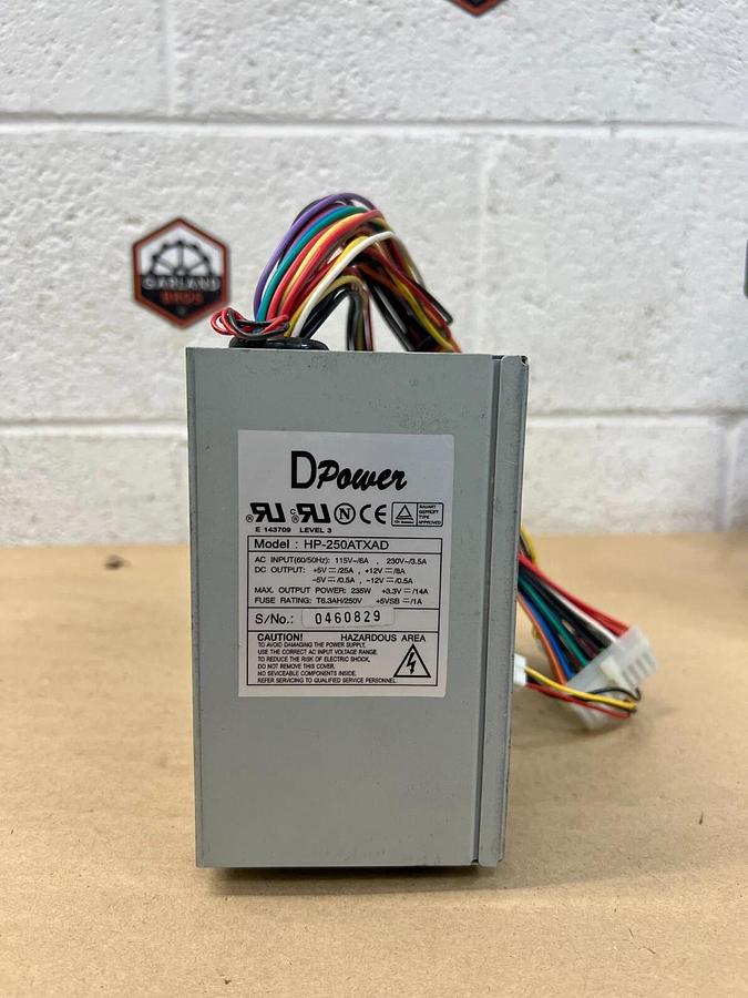 Used DPower HP-250ATXAD Power Supply