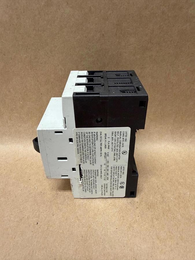Used Siemens 3RV1011-1BA10 Motor Protection Circuit Breaker