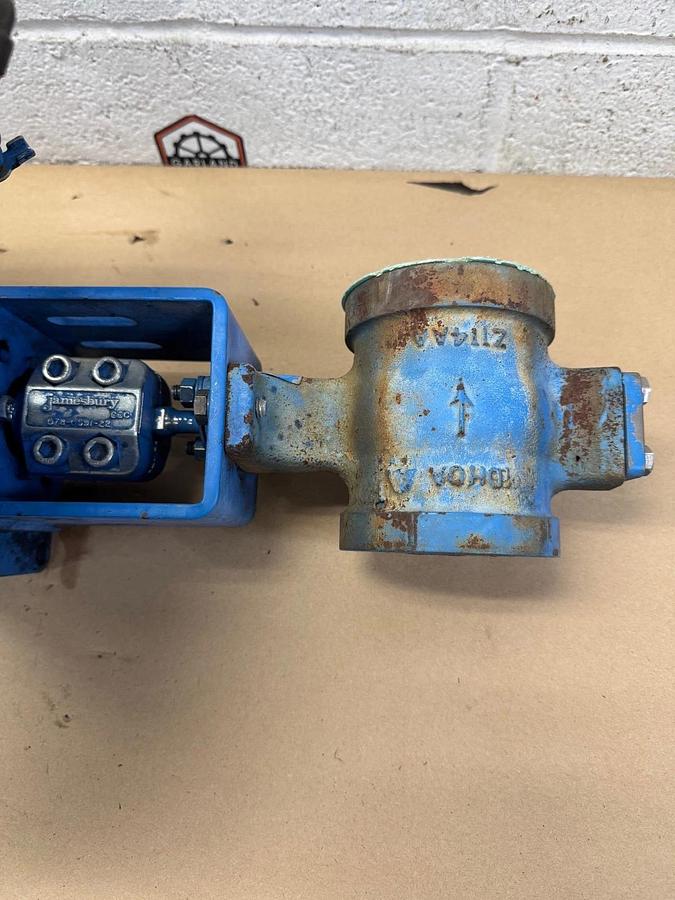 Used Neles Jamesbury 2-3/8” V-Ball Control Valve w/ NE727S/S1 Positioner