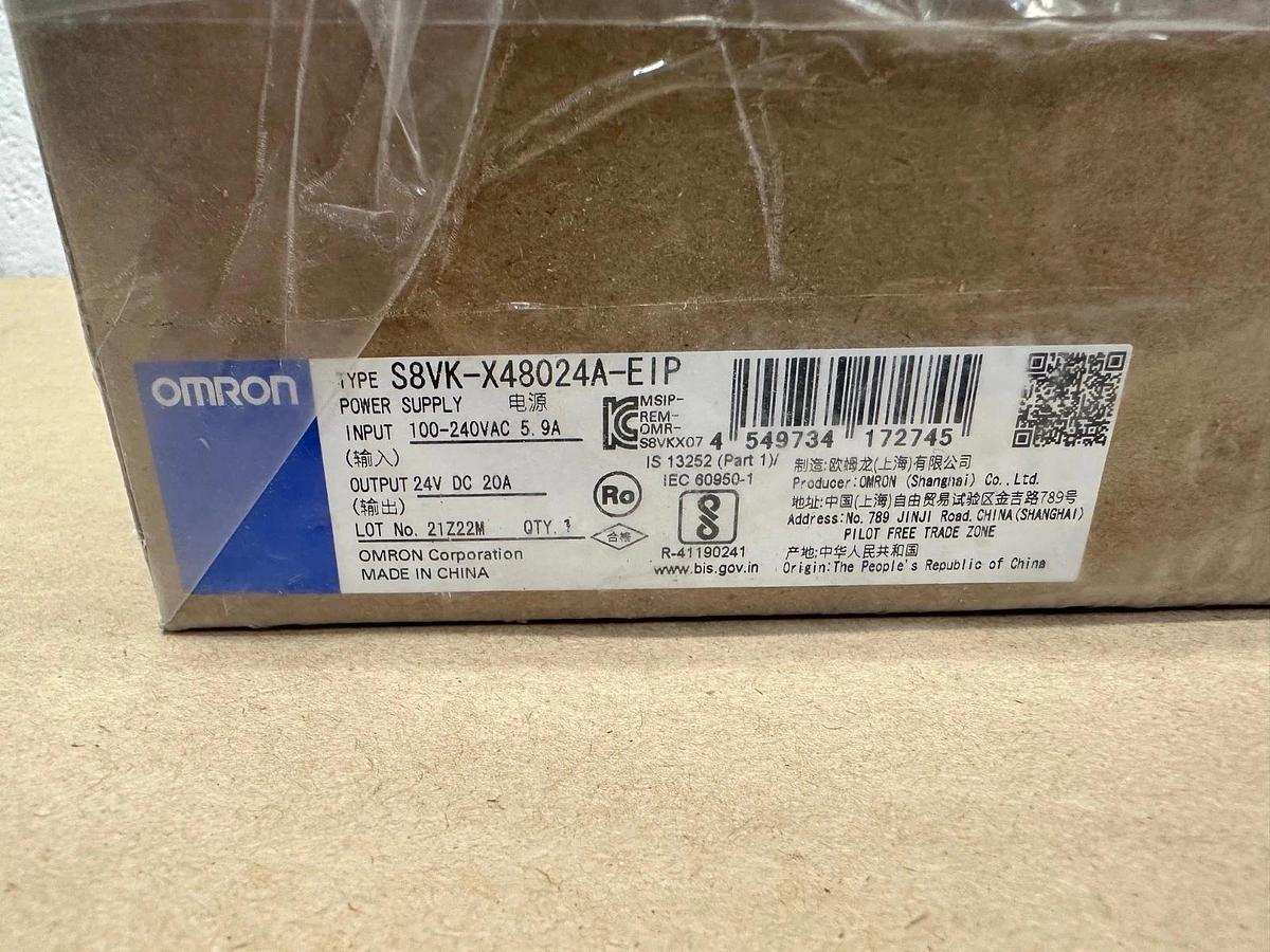 Used OMRON S8VK-X48024A-EIP Switching Power Supply *FACTORY SEALED*