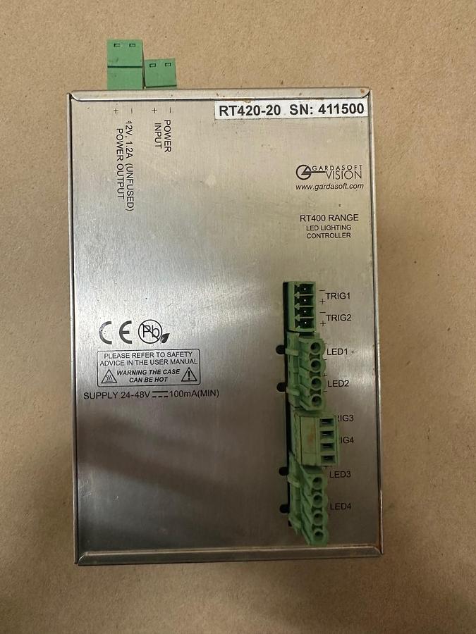 Used Gardasoft Vision RT420-20 4 Chan LED Lighting Controller