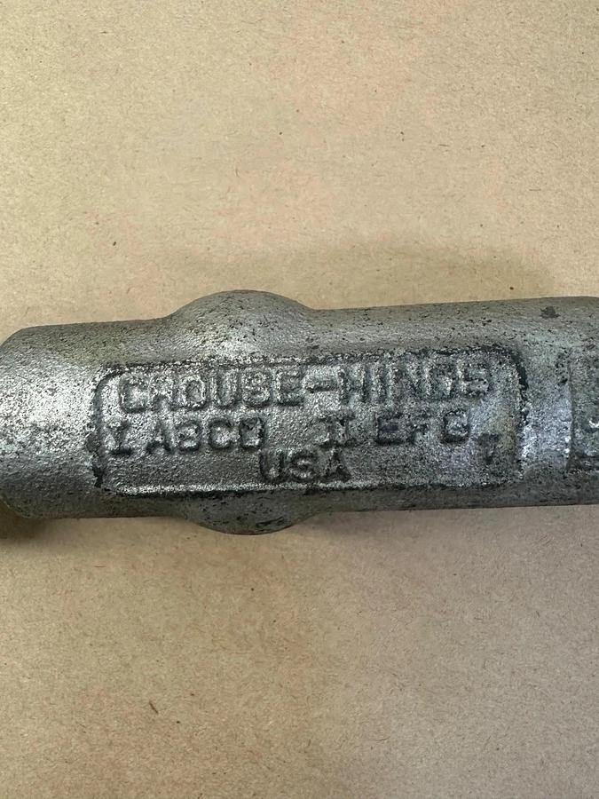 Used Crouse Hinds I ABCD II EFG Allotment of Conduits w/ Different Fittings, Lot of 6