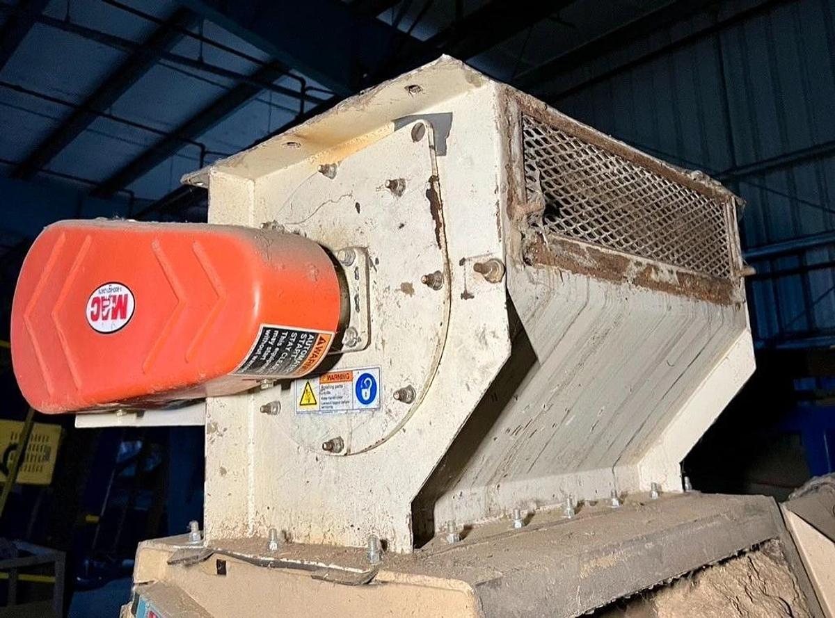 Used Andritz 43245 Hammer Mill & 1224 Feeder, 350Hp @ 1780RPM Motor