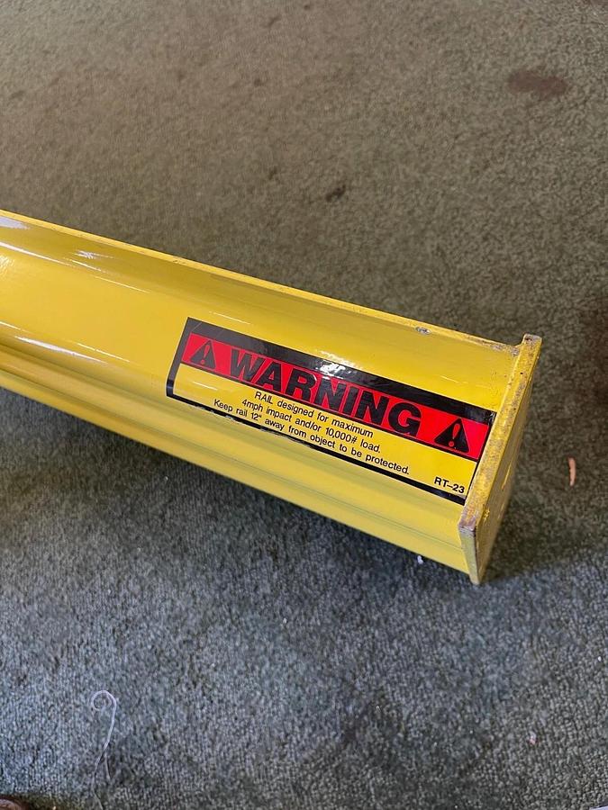 Used Torbeck Industries SAF T RAIL RT-23, 2 Ribbed Bolt On Style Guard Rail 92”