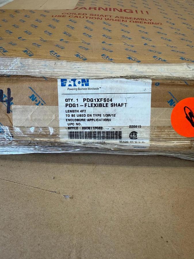Used Eaton PDG1XFS04 PDG1 Flexible Shaft, 4' Breaker Accessory Handle Mechanism *NEW*