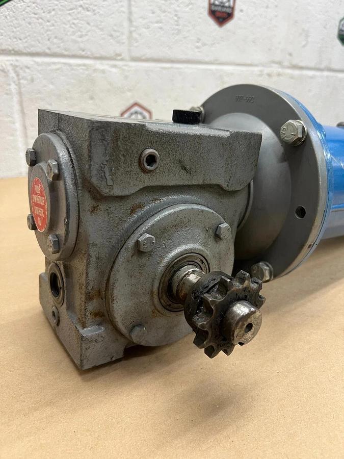 Used Pacific Scientific SR3642-4822-2-7-56HC-CU Motor  1/2Hp 1750RPM w/ Gearbox