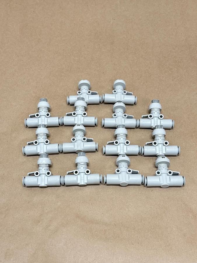 Used SMC AS2052F Pneumatic Flow Control Valves - Lot of 14