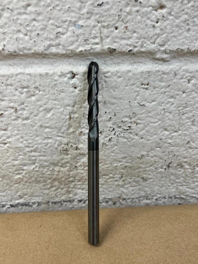 Used Melin EMG-808-EB-TICN 1/4x1/4 3F SE X-long BE Carbide