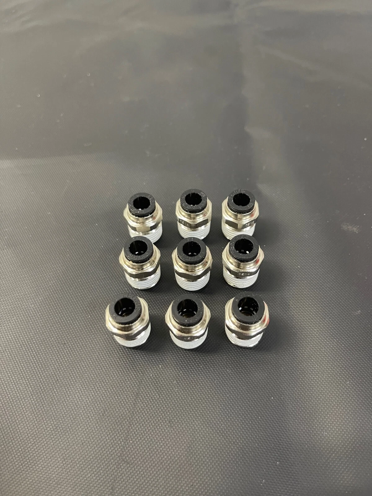 Used Legris Push-to-Connect Tube to Male NPT Tube Fitting, Connector, 1/4” Thread