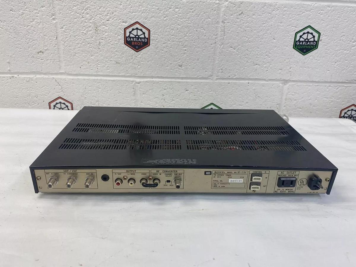 Used Sony ST-7TV ser no: 805131 TV Stereo Tuner Multichannel TV Sound AC 120V 60Hz