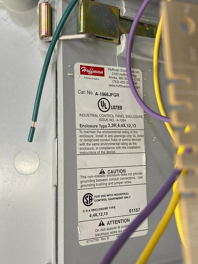 Used Huffman A-1066JFGR Junction Box