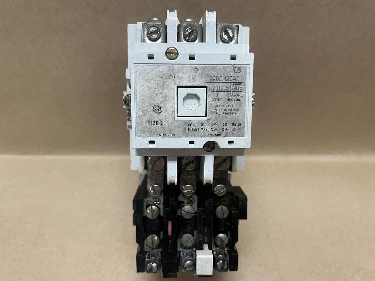 Used Westinghouse A200M2CAC Size 2, 3Ph, Model J Motor Controller (CAT:6710C51G05)