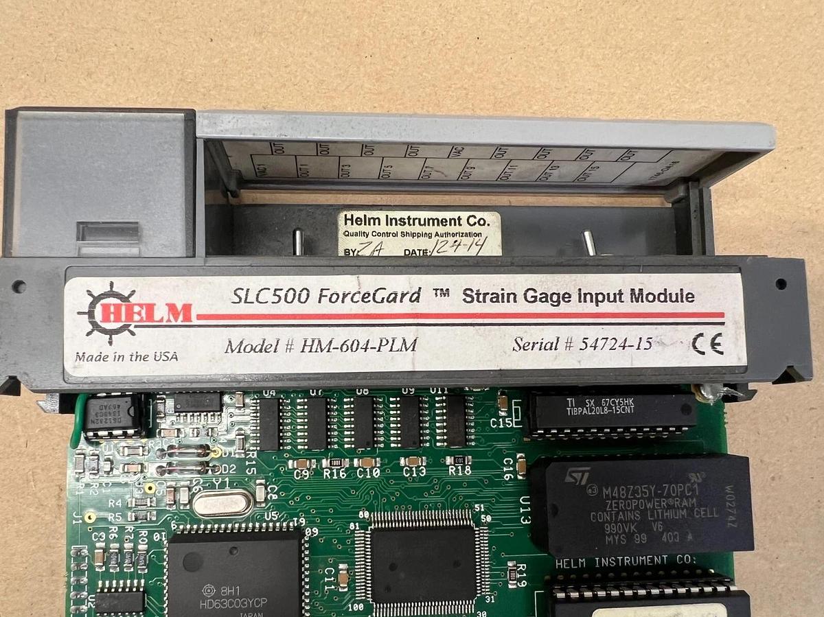 Used Helm HM-604-PLM SLC 500 Forcegard Strain Gage Input Module