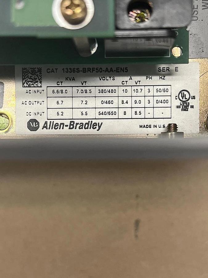 Used Allen Bradley 1336S-BRF50-AA-EN5 1336 Plus AC Drive