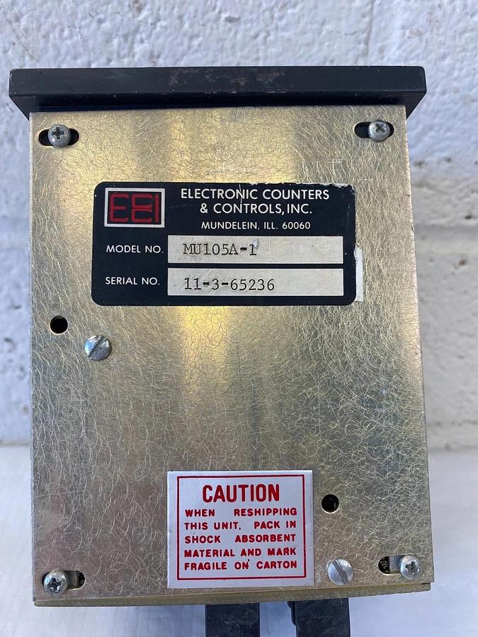 Used Electronic Counters & Controls, INC. MU105A-1 Digital Counter