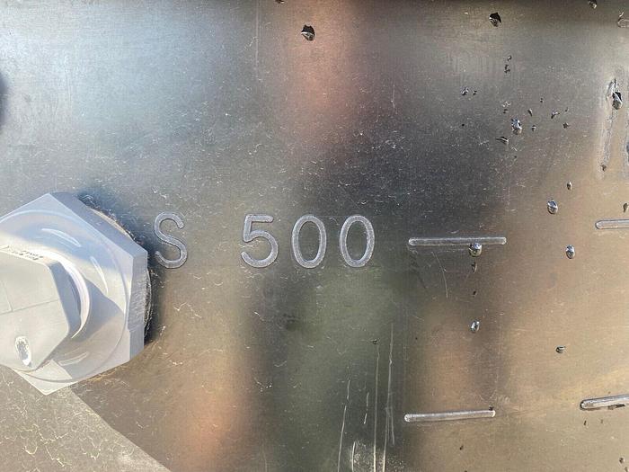 Used 2000 L (528 Gal) Polyethylene Vertical Liquid Storage Tank Diam: 50" Height: 5'