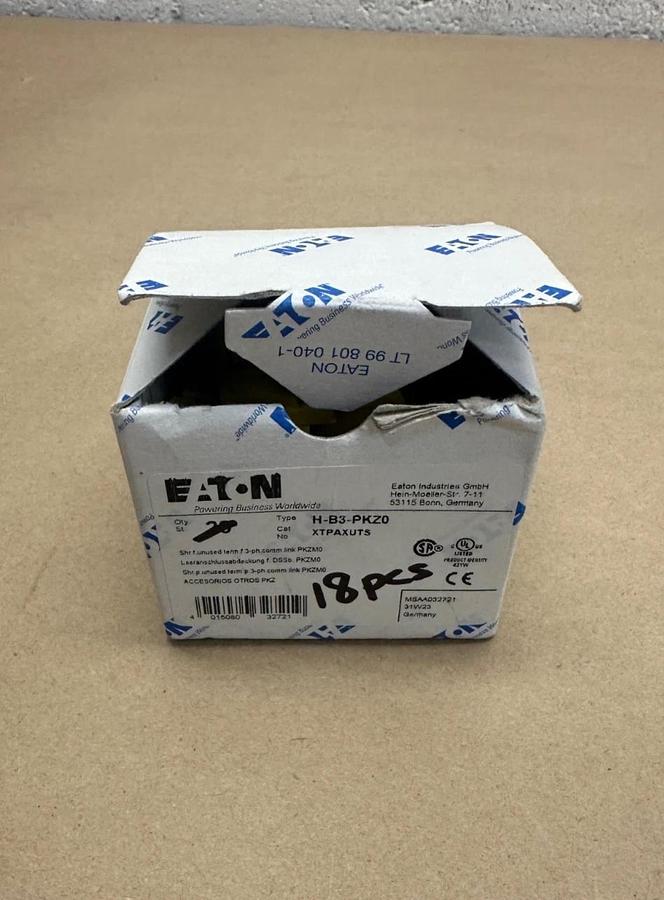 Eaton H-B3-PKZ0 Cover (Qty 18 pcs) *NEW*