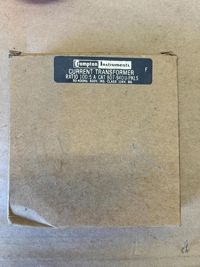 Used Crompton Instruments 807-940U-PKLS Current Transformer