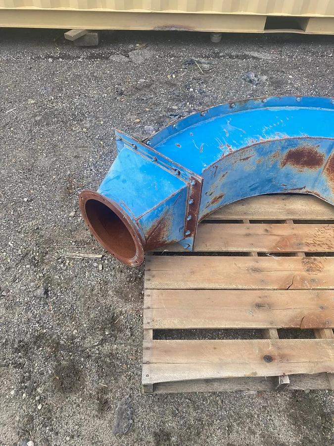 Used Koger Air 10x90 Replaceable Back Elbow, 10” Flange, 90° Elbow