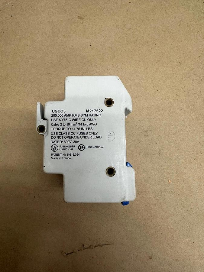 Used Ferraz Shawmut USCC3 Fuse Holder