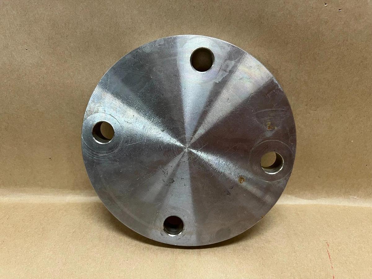 Used KOF SA/A182F316/316L Stainless Steel Pipe Flange, 3", 4 Bolt