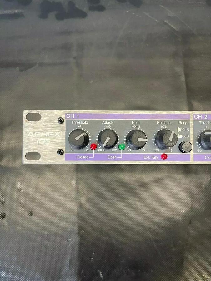 Used Aphex 105 Logic Assisted Gate, No Adapter, 4 channels, 24 VAC, 600 MA