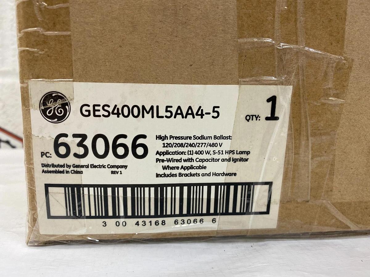 Used GE GES400ML5AA4-5 High Pressure Sodium Ballast