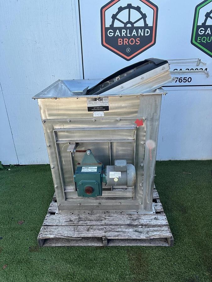 Magnetic Systems 22” SS Rotary Drum Separator 1.25Hp 60:1 Gearbox, 0.75Hp Motor