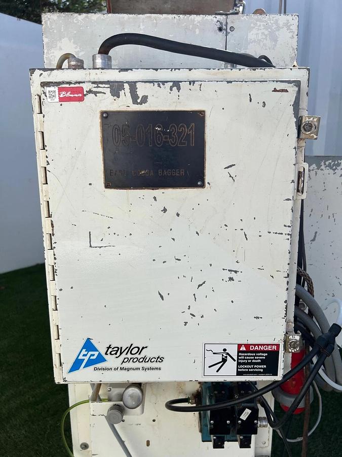 Used Taylor Products Model APV (2013) Prater Sifter, Pre-Inflator Tube, Dust Shroud