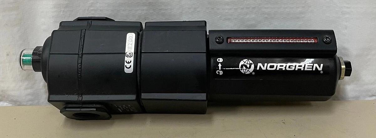 Used Norgren F74H-4AD-AD0 Coalescing Air Line Filter, 1/2” NPT, Mechanical Indicator
