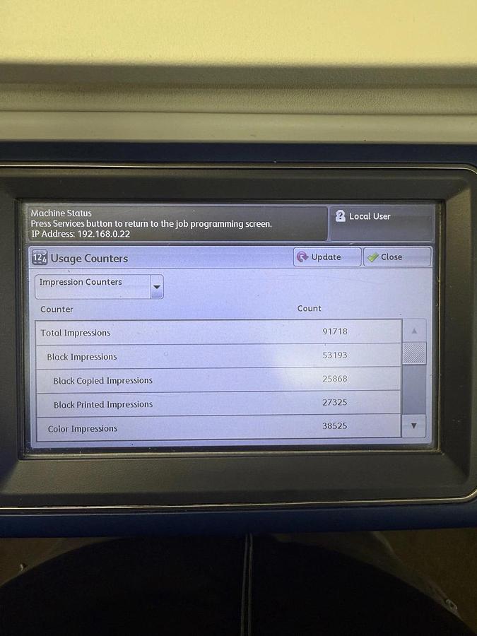 Used XEROX Workcentre 7120 Color Laser Copier Scanner Printer 20 PPM