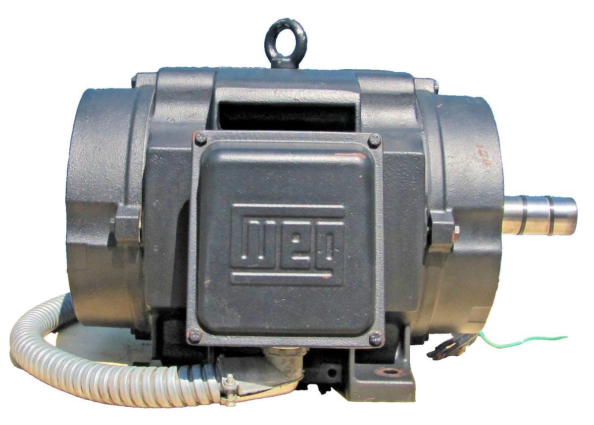 Used WEG 00509ES3EW254T, 3 HP, 865 RPM, Electric Motor, W254T Frame, 3 Phase