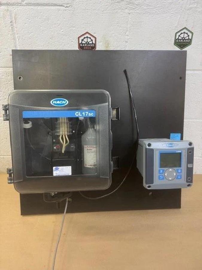 Used Hach CL17SC Colorimetric Chlorine Analyzer, SC200 Universal Controller