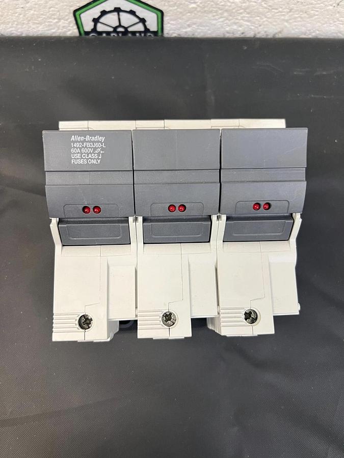 Used Allen Bradley 1492-FB3J60-L Class J Fuse Holder