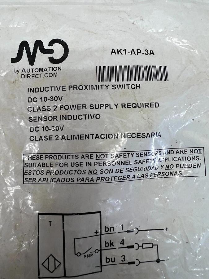 Used Automation Direct AK1-AP-3A Inductive Proximity Switch
