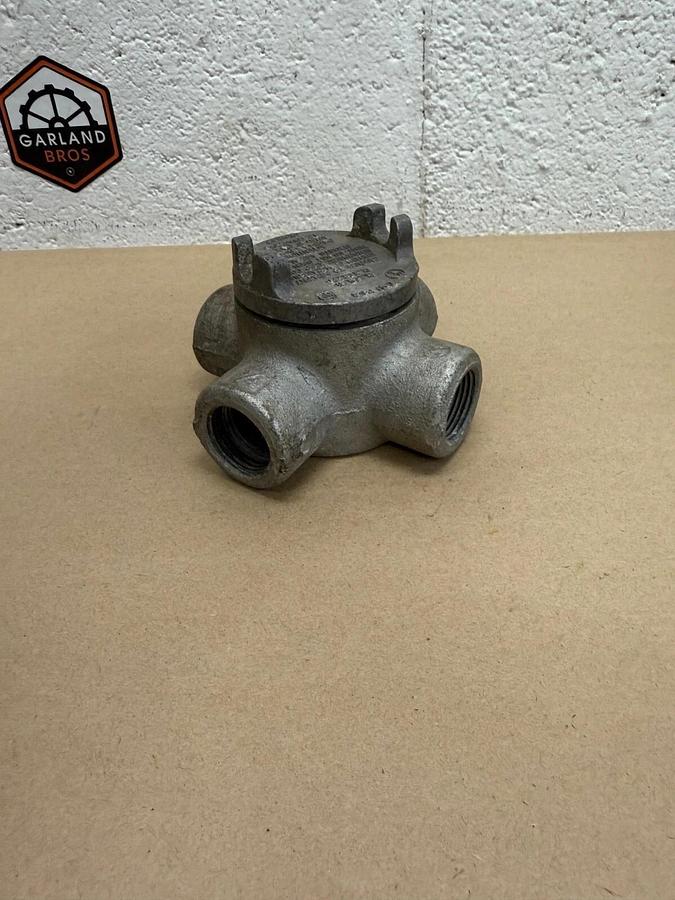 Used Crouse Hinds GUAX-24 , Condulet, Conduit Outlet Box