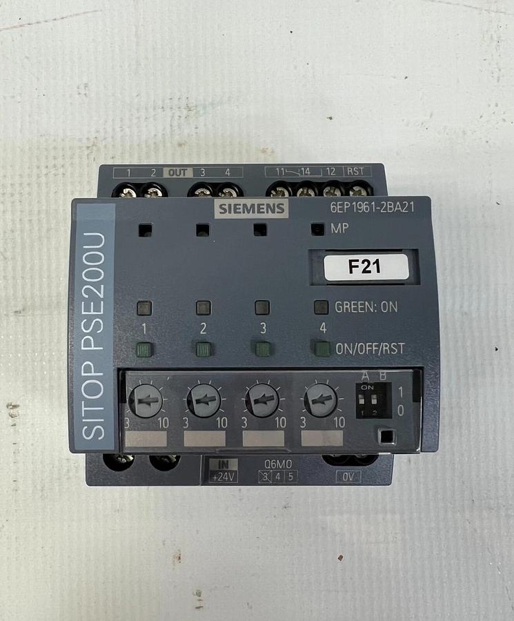 Used Siemens 6EP1961-2BA21 Selectivity Module SITOP PSE200U