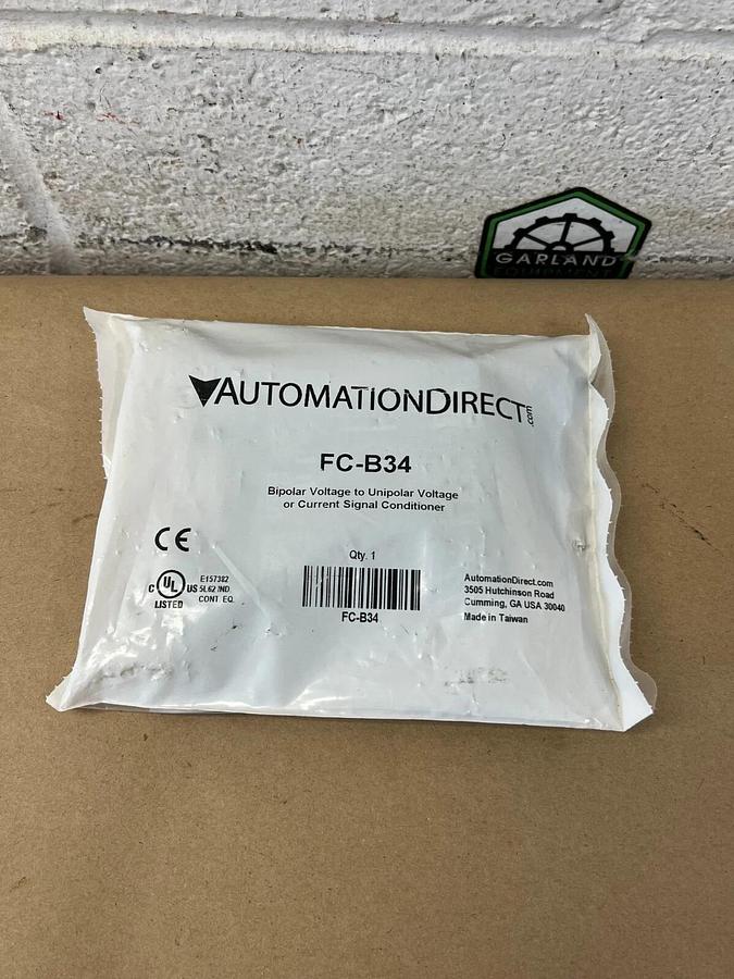 Used AutomationDirect FC-B34 Bipolar to Unipolar Voltage, Current Signal Conditioner