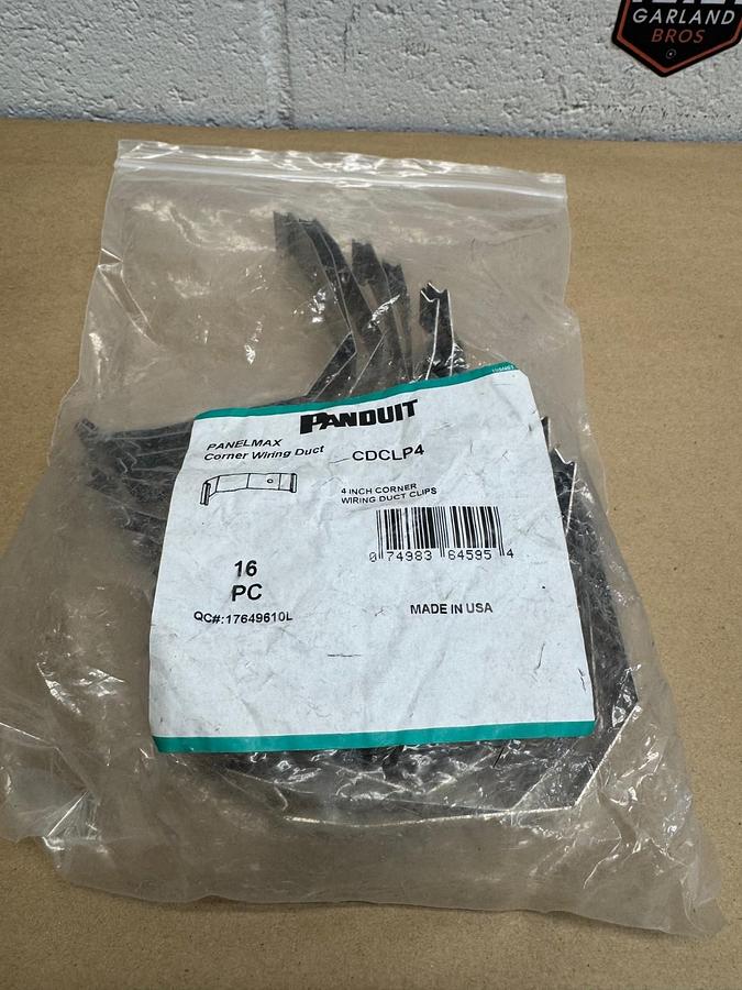 Used Panduit CDCLP4 Quick Mounting 4” Corner Wiring Duct (16 pcs) *FACTORY SEALED*