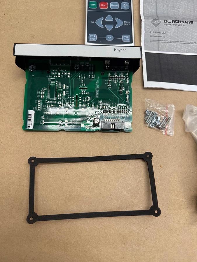 Used Benshaw Inc. PIC-RC-02 Remote Keypad Card & Keypad EMX4 *NEW*