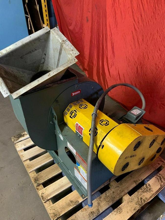 Used New York Blower (NYB) Size 15 PLR Fan Class 2 ARR-9, 3266 CFM , 5 HP Motor