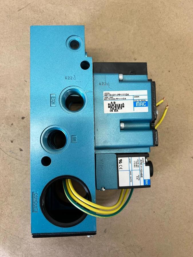 Used MAC 6211C-511-PP-111DA Valve Directional