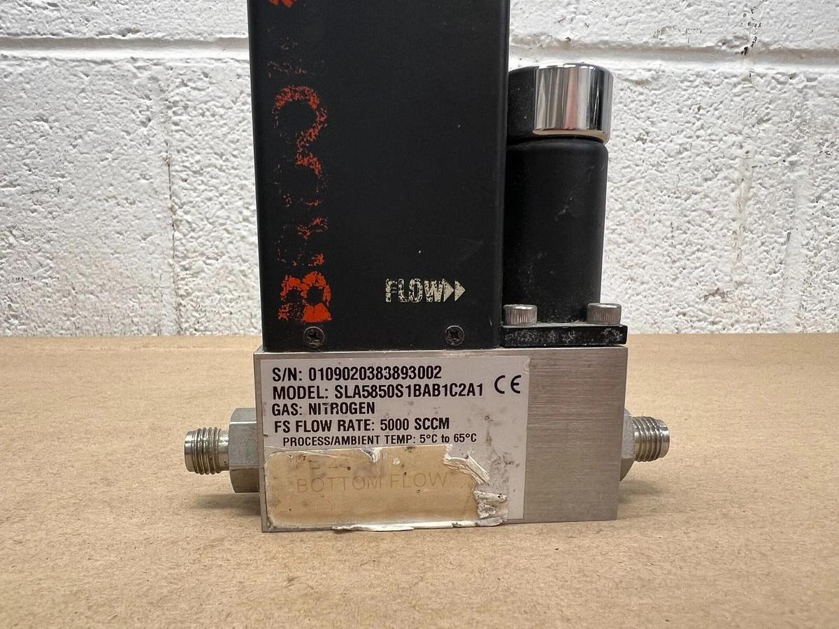 Used Brooks SLA5850S1BAB1C2A1 Delta Smart Mass Flow, 5000 SCCM, Nitrogen
