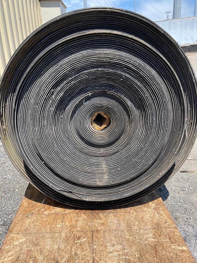 Used Conveyor Belt 43-1/4” Width, Smooth Top, Poly/Nylon, 3 Ply 300 Feet Long