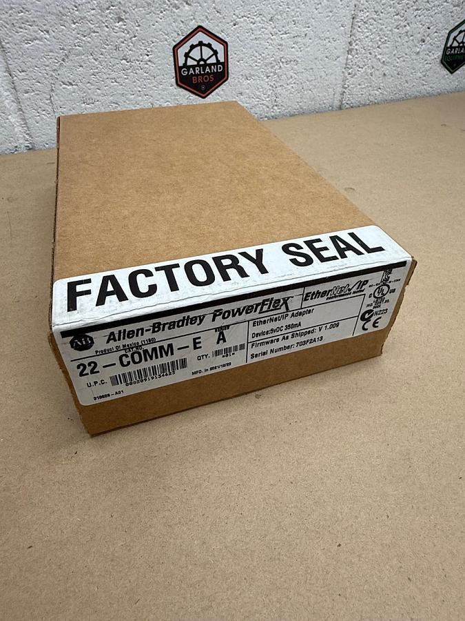 Used Allen-Bradley 22-COMM-E Ser A PowerFlex, Ethernet/IP Adapter *FACTORY SEALED*