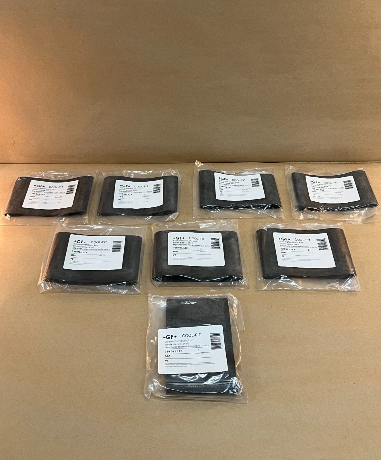 Used Georg Fischer 738 011 113 Cool-Fit Shrink Sleeve, D90 Sleeve Size, Lot of 8 *NEW