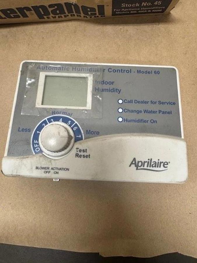 Used Aprilaire Model 400 Whole House Humidifier, w/ Digital Control Panel & Filter