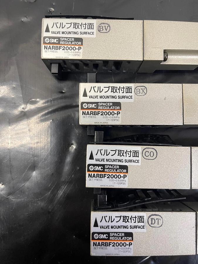 Used SMC NARBF2000-P Space Regulator, Mini Gauge - Lot of 4