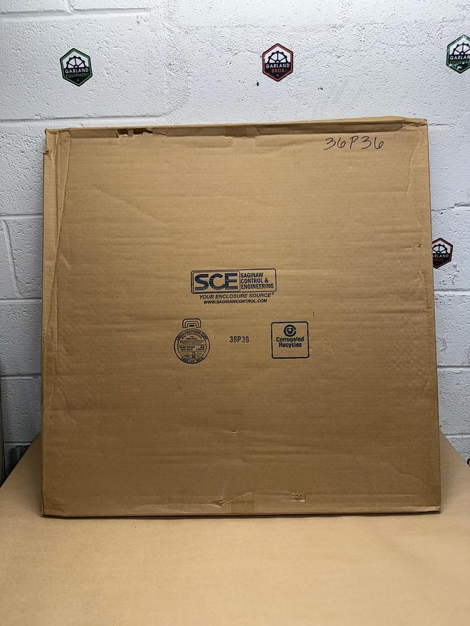 Used Saginaw Control & Engineering SCE-36P36 Bent Subpanel *FACTORY SEALED*