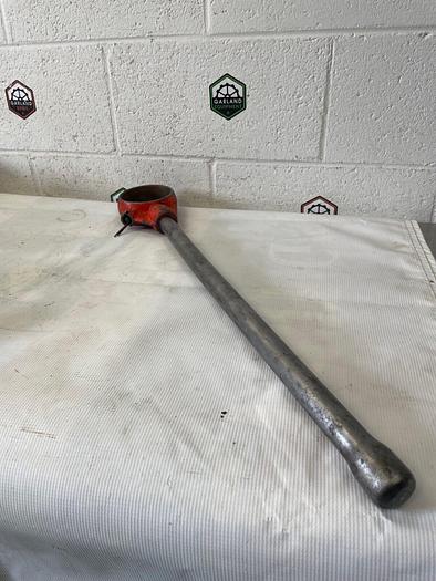 Used Ridgid Exposed Rachet Threader Set 17 Pieces, Ratchet Threader & Strap Wrench